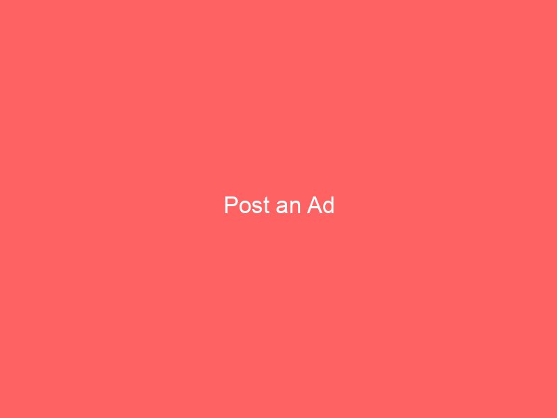 Post an Ad Post an Ad
